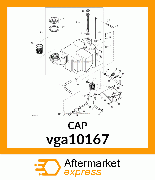 CAP, FUEL VGA10167