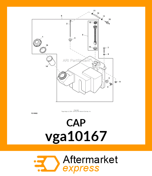 CAP, FUEL VGA10167