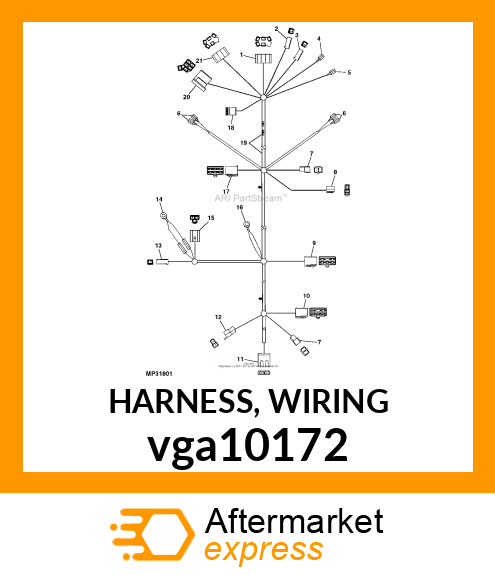 HARNESS, WIRING vga10172