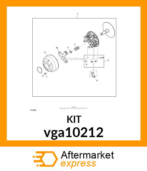 KIT, CAM ARM 4X2,TORLON BEARING PI vga10212