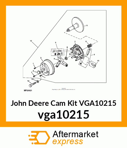 CAM KIT, KIT,CAM ARM TURF,TORLON B vga10215