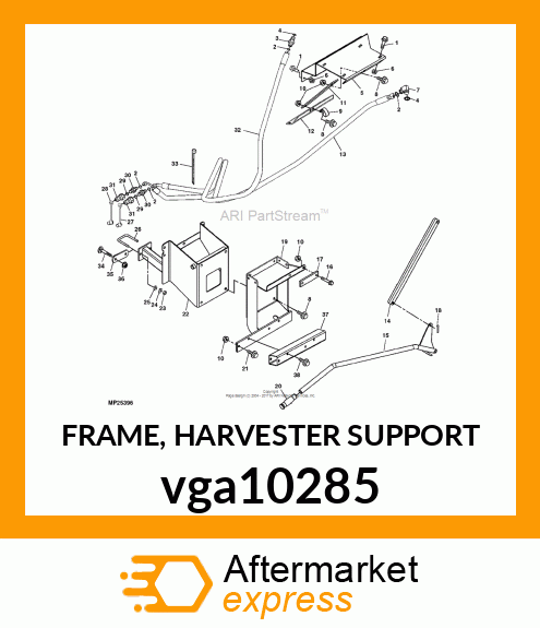 FRAME, HARVESTER SUPPORT vga10285