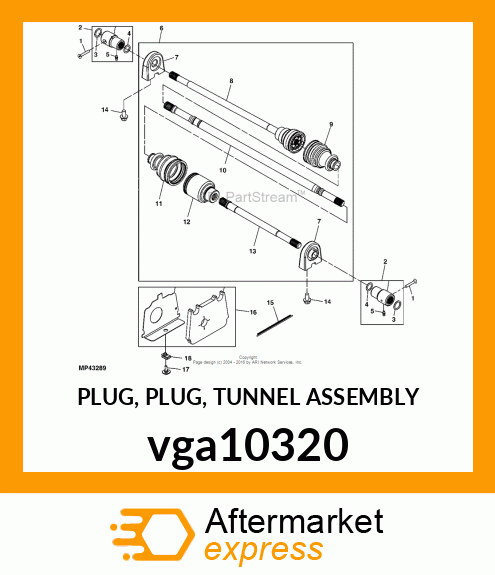 PLUG, PLUG, TUNNEL ASSEMBLY vga10320