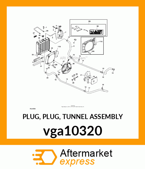 PLUG, PLUG, TUNNEL ASSEMBLY vga10320