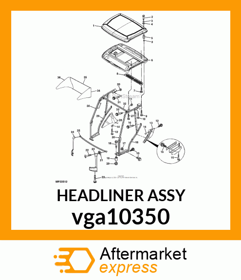 HEADLINER ASSY vga10350