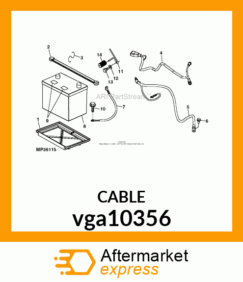 CABLE ASSEMBLY (NEGATIVE) vga10356