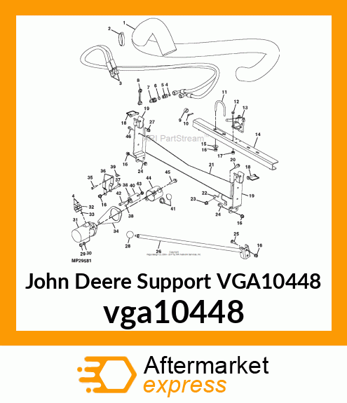 SUPPORT, VICON REAR vga10448