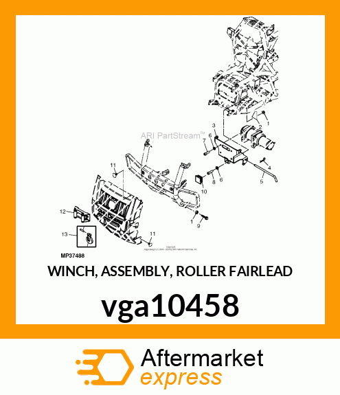 WINCH, ASSEMBLY, ROLLER FAIRLEAD vga10458