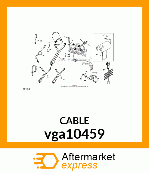 WIRING, HARNESS, BATTERY 144" vga10459