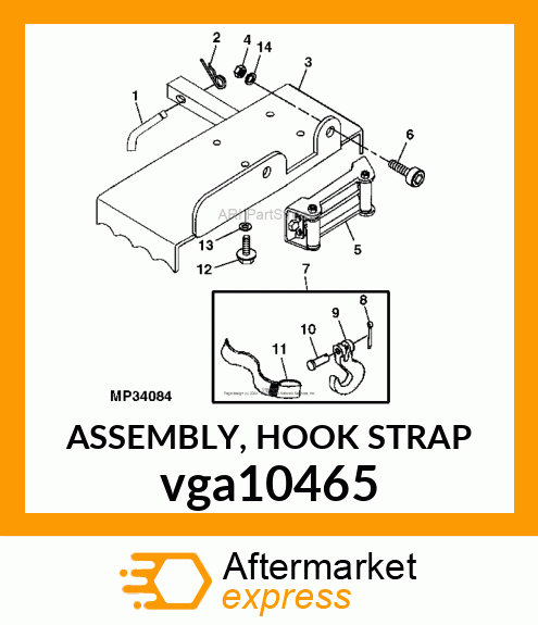 ASSEMBLY, HOOK STRAP vga10465