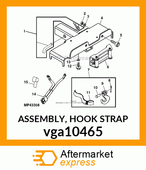 ASSEMBLY, HOOK STRAP vga10465