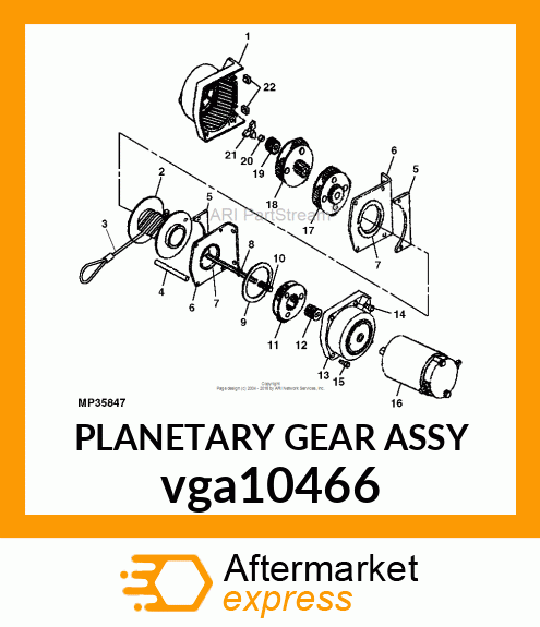 PLANETARY GEAR ASSY vga10466