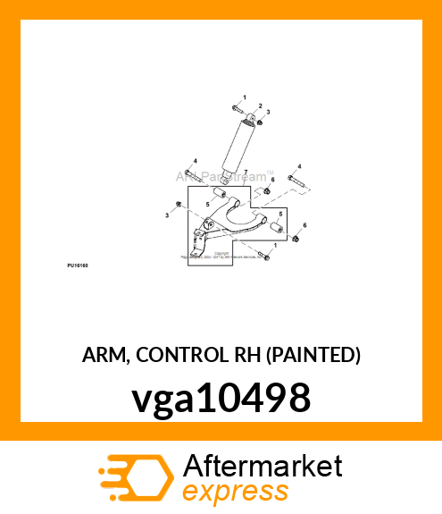 ARM, CONTROL RH (PAINTED) vga10498