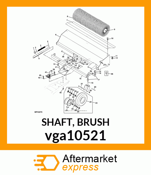 SHAFT, BRUSH vga10521