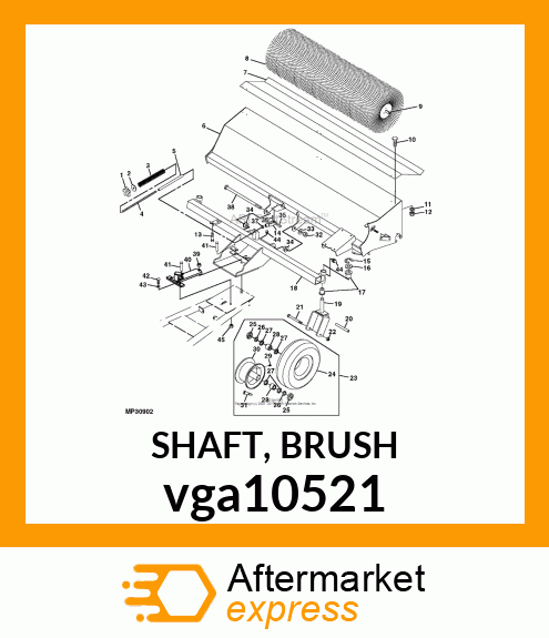 SHAFT, BRUSH vga10521