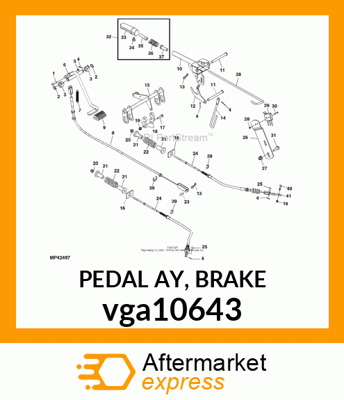 PEDAL AY, BRAKE vga10643