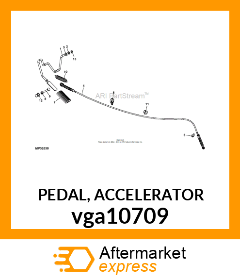 PEDAL, ACCELERATOR vga10709