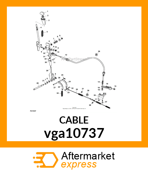 CABLE, DIFF LOCK vga10737