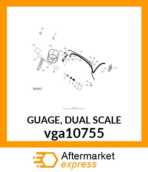 GUAGE, DUAL SCALE vga10755