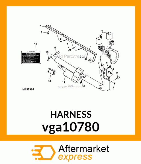 WIRING HARNESS, CARGO LIFT vga10780