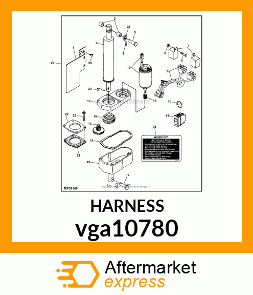 WIRING HARNESS, CARGO LIFT vga10780