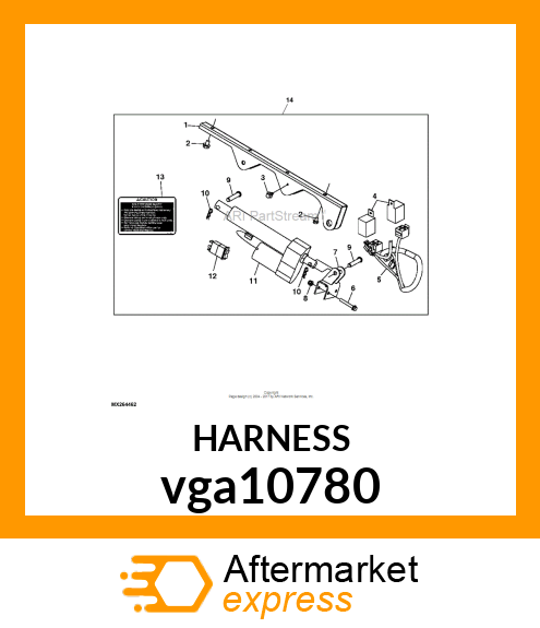 WIRING HARNESS, CARGO LIFT vga10780