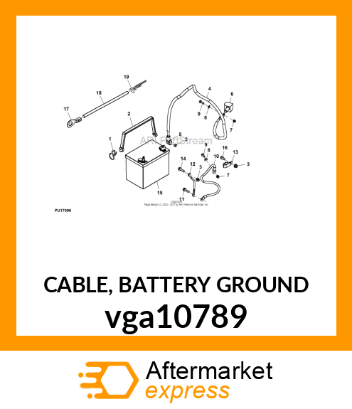 CABLE, BATTERY GROUND vga10789