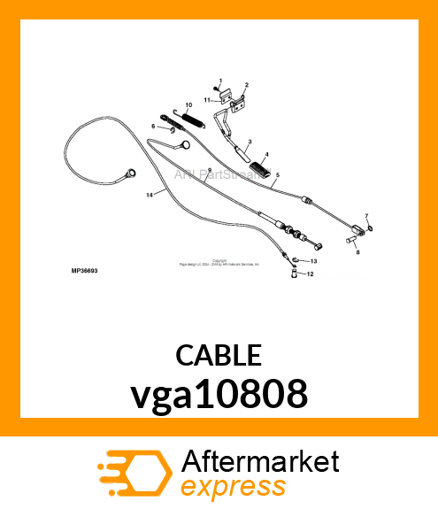 CABLE, THROTTLE vga10808