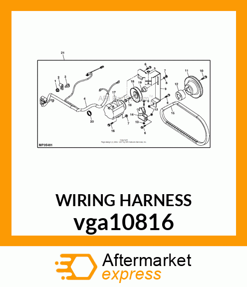 HARNESS, HIGH CAPACITY ALTERNATOR K vga10816