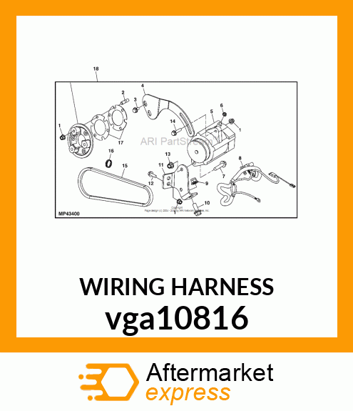 HARNESS, HIGH CAPACITY ALTERNATOR K vga10816