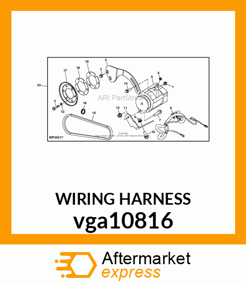 HARNESS, HIGH CAPACITY ALTERNATOR K vga10816