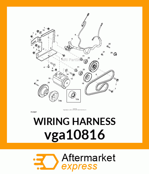 HARNESS, HIGH CAPACITY ALTERNATOR K vga10816