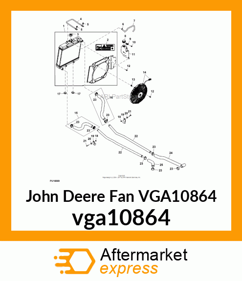 11" FAN, 10 BLADE SUCTION vga10864