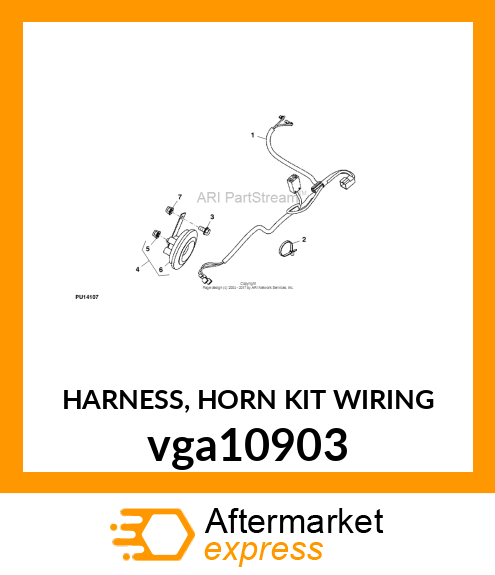 HARNESS, HORN KIT WIRING vga10903