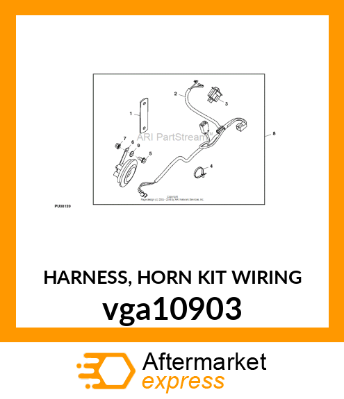 HARNESS, HORN KIT WIRING vga10903