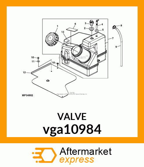 REMOTE VENT ASSY vga10984