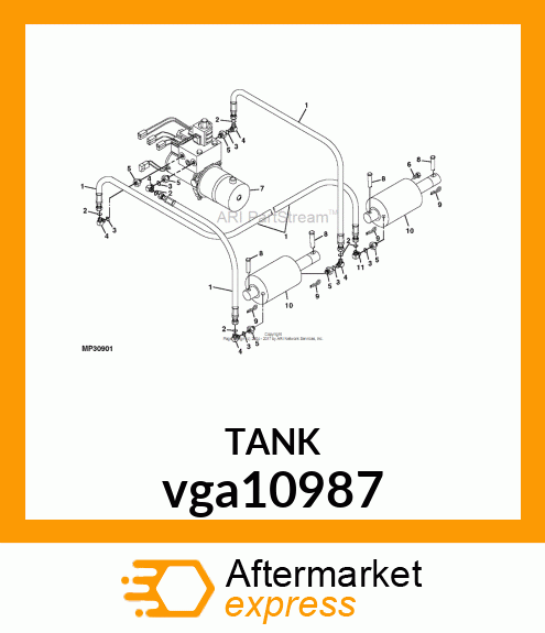 CYLINDER, HYDRAULIC vga10987