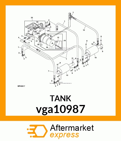 CYLINDER, HYDRAULIC vga10987