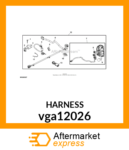 HARNESS, BRAKE SW/LIGHT SW vga12026