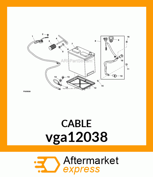 CABLE, GROUND vga12038