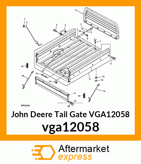 TAILGATE ASSY, (JDM F9A)GREEN VGA12058