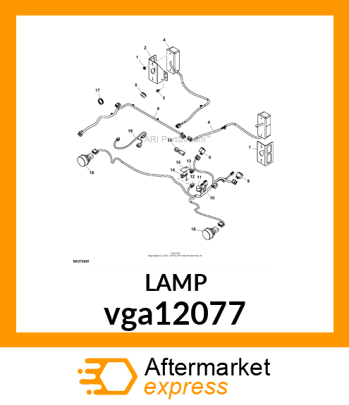 LIGHT ASSEMBLY, AMBER vga12077