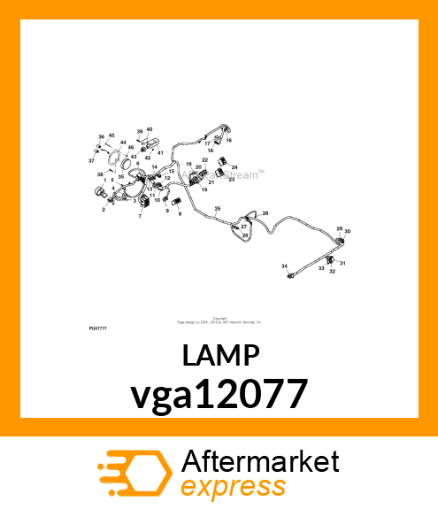 LIGHT ASSEMBLY, AMBER vga12077