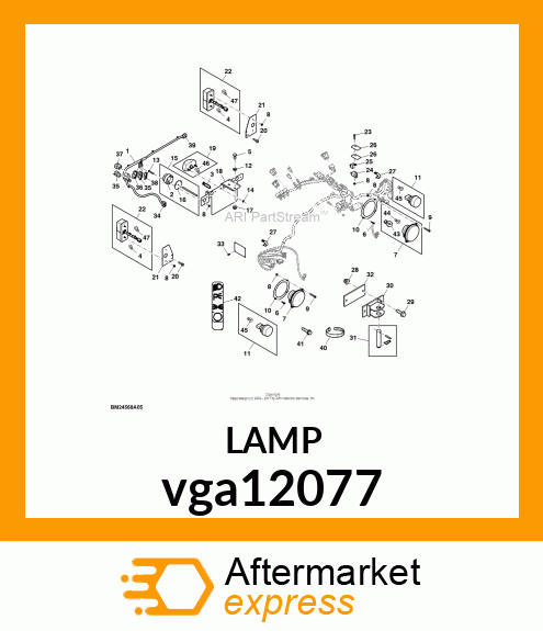 LIGHT ASSEMBLY, AMBER vga12077