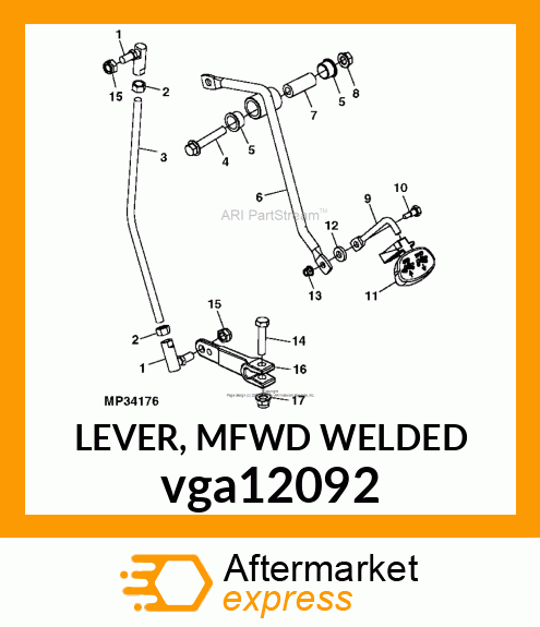 LEVER, MFWD WELDED vga12092