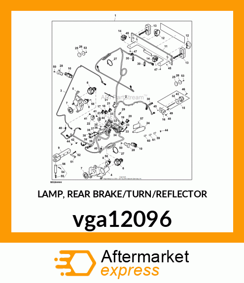 LAMP, REAR BRAKE/TURN/REFLECTOR vga12096