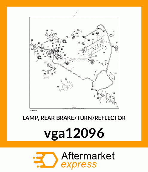 LAMP, REAR BRAKE/TURN/REFLECTOR vga12096