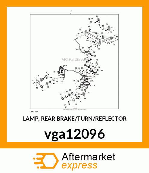 LAMP, REAR BRAKE/TURN/REFLECTOR vga12096