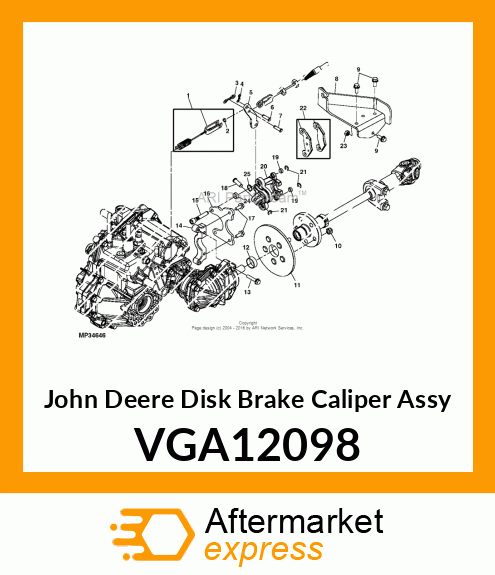 Disk Brake Caliper Assy VGA12098