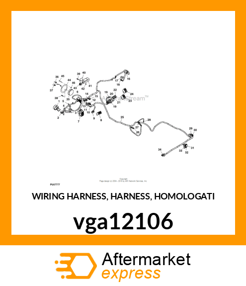 WIRING HARNESS, HARNESS, HOMOLOGATI vga12106